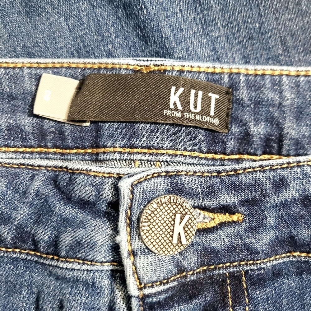 KUT From The Kloth Catherine High Rise Boyfriend Jeans Women’s Size 8 Stretch - Picture 12 of 14